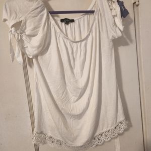 * Medium Open Shoulder Ambience Top